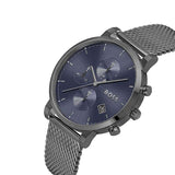 Hugo Boss Skymaster Chronograph Grey Dial Grey Mesh Bracelet Watch for Men - 1513934 Authentic Buy Shop Now