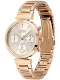 Hugo Boss Prima Gold Dial Gold Steel Strap Watch for Women - 1502571 Authentic Buy Shop Now