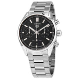 Tag Heuer Carrera Chronograph Black Dial Silver Steel Strap Watch for Men - CBN2010.BA0642 Authentic Buy Shop Now