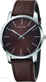 Calvin Klein City Brown Dial Brown Leather Strap Watch for Men - K2G211GK Authentic Buy Shop Now