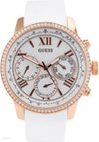 Guess Sport White Dial White Rubber Strap Watch For Women - W0616L1 Authentic Buy Shop Now