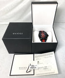 Gucci Dive Blue & Red Dial Blue & Red Nylon Strap Watch For Men - YA136214 Authentic Buy Shop Now