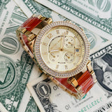 Michael Kors Parker Gold Dial Two Tone Steel Strap Watch for Women - MK6139 Authentic Buy Shop Now