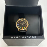 Marc Jacobs Roxy Black Dial Black Leather Strap Watch for Women - MJ1592 Authentic Buy Shop Now