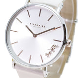 Coach Perry White Dial White Leather Strap Watch for Women - 14503117 Authentic Buy Shop Now