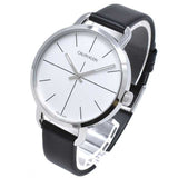 Calvin Klein Evan White Dial Black Leather Strap Watch for Women - K7B231CY Authentic Buy Shop Now