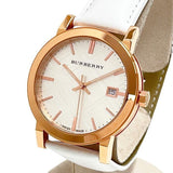 Burberry The City White Dial White Leather Strap Watch for Women - BU9012 Authentic Buy Shop Now