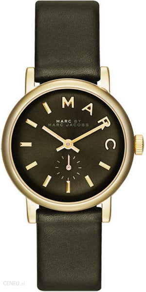 Marc Jacobs Baker Olive Dial Olive Leather Strap Watch for Women - MBM1330 Authentic Buy Shop Now