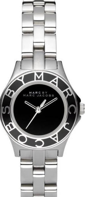 Marc Jacobs Blade Black Dial Silver Steel Strap Watch for Women - MBM3059 Authentic Buy Shop Now