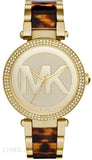 Michael Kors Parker Chronograph Gold Dial Two Tone Steel Strap Watch for Women - MK6109 Authentic Buy Shop Now