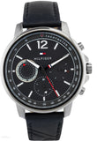 Tommy Hilfiger London Chronograph Grey Dial Black Leather Strap Watch for Men - 1791533 Authentic Buy Shop Now