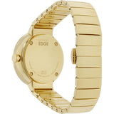 Movado Edge Gold Dial Gold Steel Strap Watch for Women - 3680014 Authentic Buy Shop Now