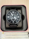 Fossil Nate Chronograph Gunmetal Dial Grey Steel Strap Watch for Men - JR1437 Authentic Buy Shop Now