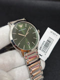Emporio Armani Claudio Green Dial Silver Steel Strap Watch for Men - AR11575 Authentic Buy Shop Now