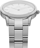 Daniel Wellington Iconic Link White Dial Silver Steel Strap Watch For Women - DW00100205 Authentic Buy Shop Now