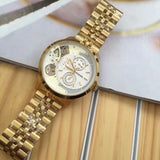 Fossil Townsman Chronograph Skeleton Gold Dial Gold Steel Strap Watch for Men - ME1137 Authentic Buy Shop Now