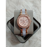 Fossil Stella Multifunction Rose Gold Dial Two Tone Steel Strap Watch for Women - ES4755 Authentic Buy Shop Now