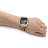 Guess Phoenix Multifunction Black Dial Brown Leather Strap Watch for Men - GW0202G3 Authentic Buy Shop Now
