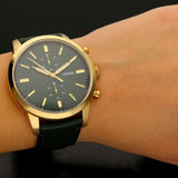Fossil Townsman Chronograph Green Dial Green Leather Strap Watch for Men - FS5599 Authentic Buy Shop Now
