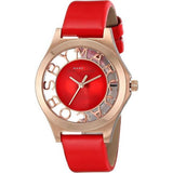 Marc Jacobs Henry Skeleton Red Dial Red Leather Strap Watch for Women - MBM1338 Authentic Buy Shop Now