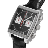 Tag Heuer Monaco Automatic Chronograph Black Dial Black Leather Strap Watch for Men - CBL2113.FC6177 Authentic Buy Shop Now