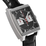 Tag Heuer Monaco Automatic Chronograph Black Dial Black Leather Strap Watch for Men - CBL2113.FC6177 Authentic Buy Shop Now
