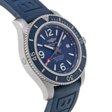 Breitling Superocean 44mm Automatic Blue Dial Blue Rubber Strap Watch for Men - A17367D81C1S2 Authentic Buy Shop Now