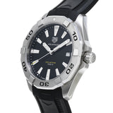 Tag Heuer Aquaracer Quartz Black Dial Black Rubber Strap Watch for Men - WBD1110.FT8021 Authentic Buy Shop Now