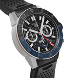 Tag Heuer Carrera Automatic Chronograph Steel & Ceramic Black Dial Black Rubber Strap Watch for Men - CBG2A1Z.FT6157 Authentic Buy Shop Now