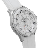 Breitling Superocean Automatic 36 White Dial White Rubber Strap Watch for Men - A17377211A1S1 Authentic Buy Shop Now