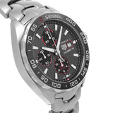 Tag Heuer Formula 1 Chronograph Senna Grey Dial Silver Steel Strap Watch for Men - CAZ201D.BA0633 Authentic Buy Shop Now