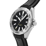 Tag Heuer Aquaracer Quartz Black Dial Black Rubber Strap Watch for Men - WBD1110.FT8021 Authentic Buy Shop Now
