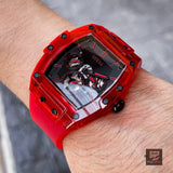 Guess Phoenix Multifunction Black Dial Red Rubber Strap Watch for Men - GW0203G5 Authentic Buy Shop Now