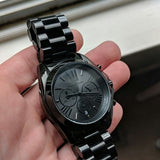 Michael Kors Bradshaw Black Dial Black Steel Strap Watch for Men - MK5550 Authentic Buy Shop Now