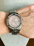 Guess Water Pro Diamonds Silver Dial Silver Steel Strap Watch For Women - G75511M Authentic Buy Shop Now