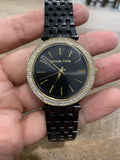 Michael Kors Darci Black Dial Black Steel Strap Watch for Women - MK3322 Authentic Buy Shop Now