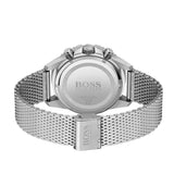 Hugo Boss Admiral Black Dial Silver Mesh Bracelet Watch for Men - 1513904 Authentic Buy Shop Now