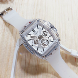 Guess Phoenix Multi Function Silver Dial White Rubber Strap Watch for Men - GW0203G1 Authentic Buy Shop Now