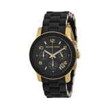 Michael Kors Runway Black Dial Black Silicone Strap Watch for Women - MK5191 Authentic Buy Shop Now