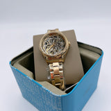 Fossil Rye Automatic Skeleton Gold Dial Gold Steel Strap Watch for Women - BQ3755 Authentic Buy Shop Now
