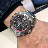 Tag Heuer Formula 1 Chronograph Black Dial Silver Steel Strap Watch for Men - CAZ101Y.BA0842 Authentic Buy Shop Now