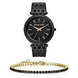 Michael Kors Darci Black Dial Black Steel Strap Watch for Women - MK3337 Authentic Buy Shop Now