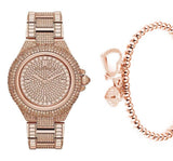 Michael Kors Camille Crystal Rose Gold Dial Rose Gold Steel Strap Watch for Women - MK5862 Authentic Buy Shop Now