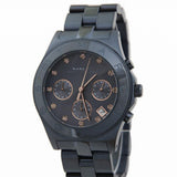 Marc Jacobs Blade Chronograph Blue Dial Blue Steel Strap Watch for Women - MBM8581 Authentic Buy Shop Now
