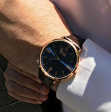 Hugo Boss Classic Jackson Blue Dial Brown Leather Strap Watch for Men - 1513458 Authentic Buy Shop Now