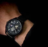 Tommy Hilfiger Spencer Skeleton Black Dial Black Mesh Bracelet Watch for Men - 1791644 Authentic Buy Shop Now