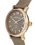 Marc Jacobs Baker Grey Dial Grey Leather Strap Watch for Women - MBM1318 Authentic Buy Shop Now