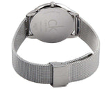 Calvin Klein Minimal SIlver Dial Silver Mesh Bracelet Watch for Women - K3M221Y6 Authentic Buy Shop Now