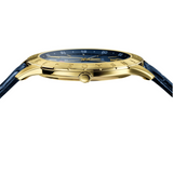 Versace Univers Navy Blue Dial Navy Blue Leather Strap Watch for Men - VEBK00318 Authentic Buy Shop Now