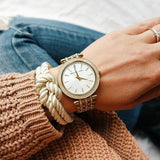 Michael Kors Darci Mother of Pearl Dial Gold Steel Strap Watch for Women - MK3219 Authentic Buy Shop Now